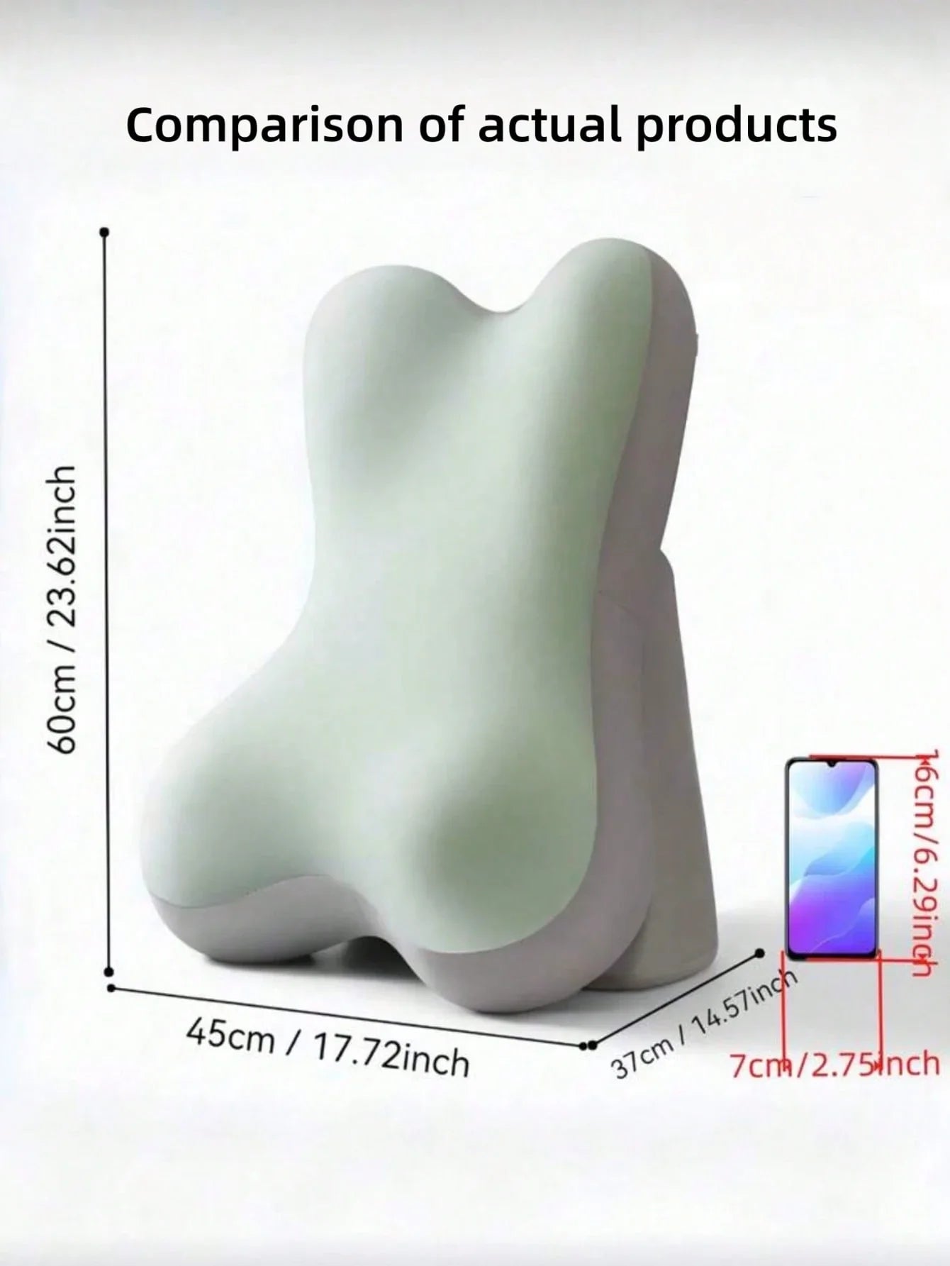 Adjustable Ergonomic Memory Foam Bed Wedge Cushion for Back & Leg Support
