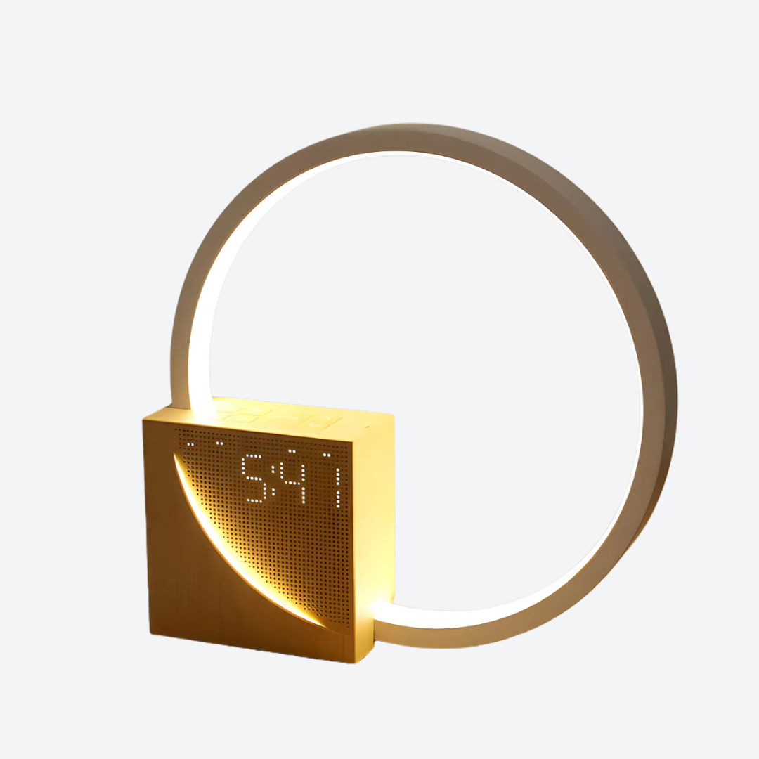 LED Desk Lamp with USB Charging and Alarm Clock Functionality
