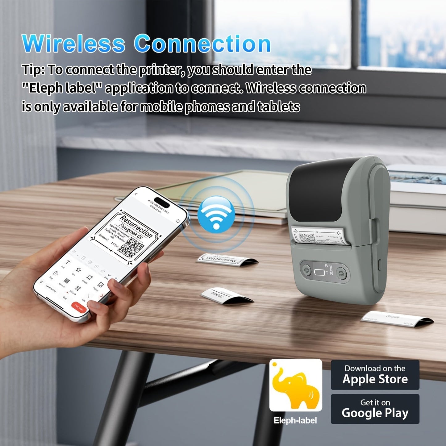 Compact Label Printer for Effortless, Ink-Free Labeling Anytime