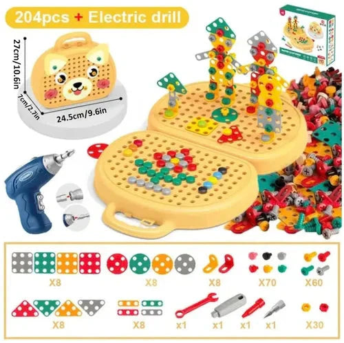 BuildBrilliance BlastSet — Kids Construction Toy Set with Drill