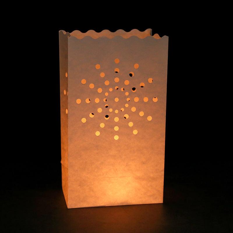 50pcs Light Up Luminaries Warm White Luminary Candle Bags With Lights-For Wedding Aisle, Rustic Wedding Decorations - If you say i do