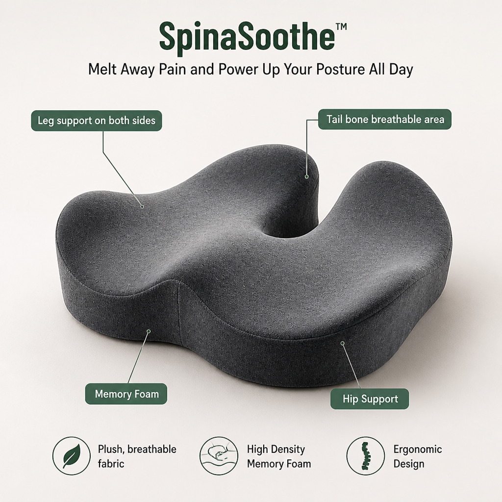 SpinaSoothe — Melt Away Pain and Power Up Your Posture All Day