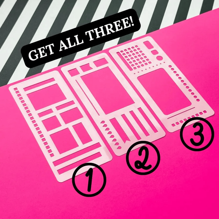 CraftFlex™ - Flexible Mylar journal stencils