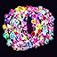 Valentines Day Gifts, 54 PCS New Year LED Flower Crowns Headbands, Light Up Flower Crowns For Women, Glow in the Dark Headband for Wedding Reception Mardi Gras Cosplay Princess Party Favors