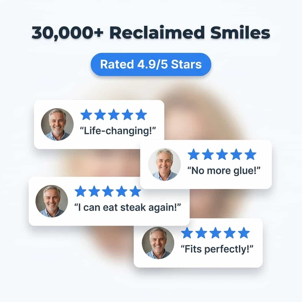 Custom Fit Denture Set - Adhesive-free comfort
