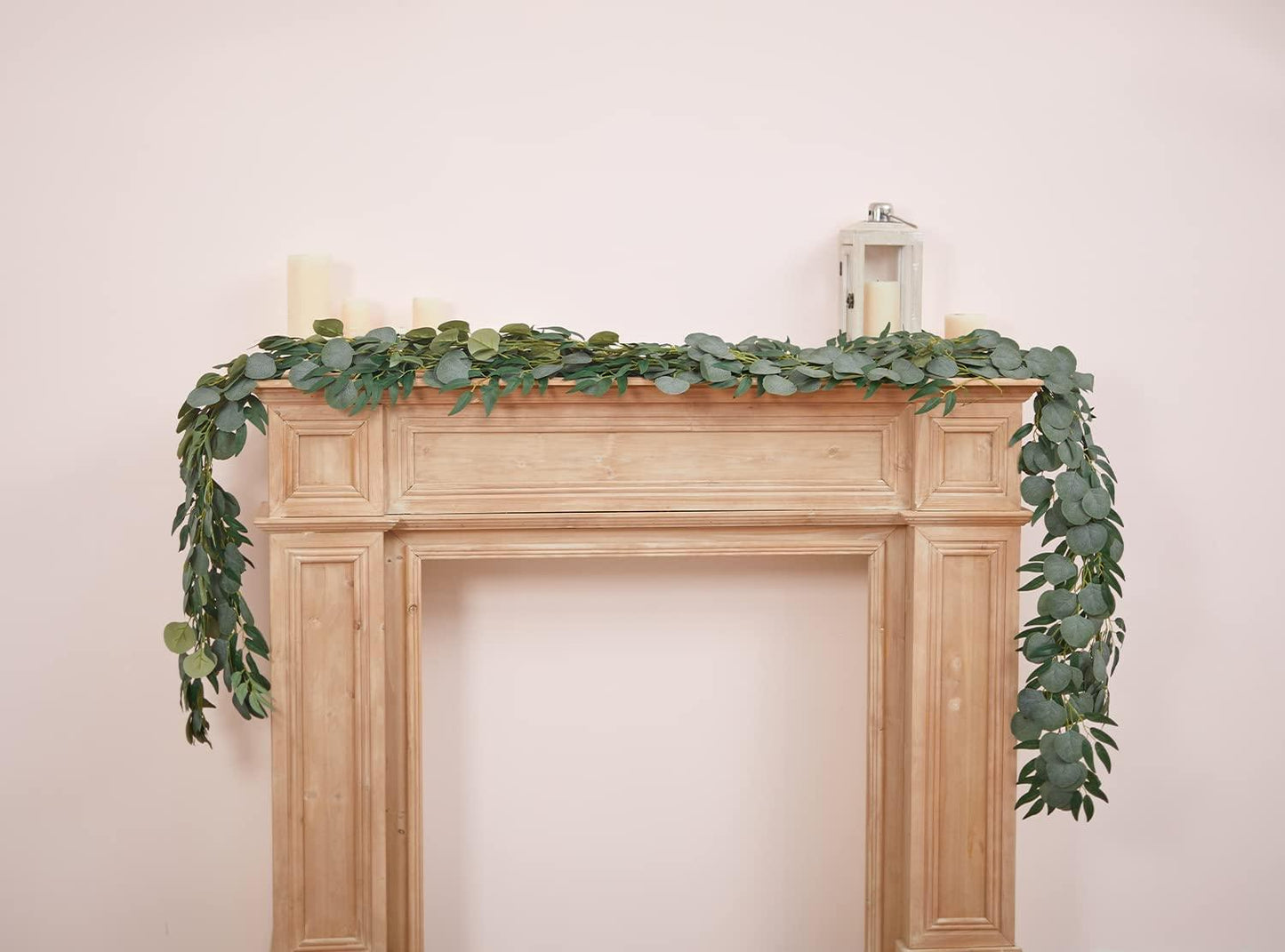 6pcs Artificial Green Garland Fake Eucalyptus and Willow Leaf for Wedding Arch Party - If you say i do