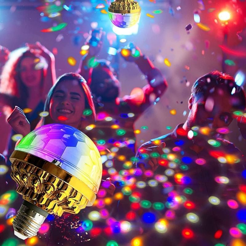 GlowBlast Rotating RGB Party Bulb for Dynamic Lighting
