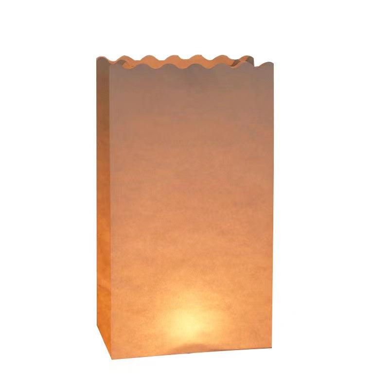 50pcs Light Up Luminaries Warm White Luminary Candle Bags With Lights-For Wedding Aisle, Rustic Wedding Decorations - If you say i do