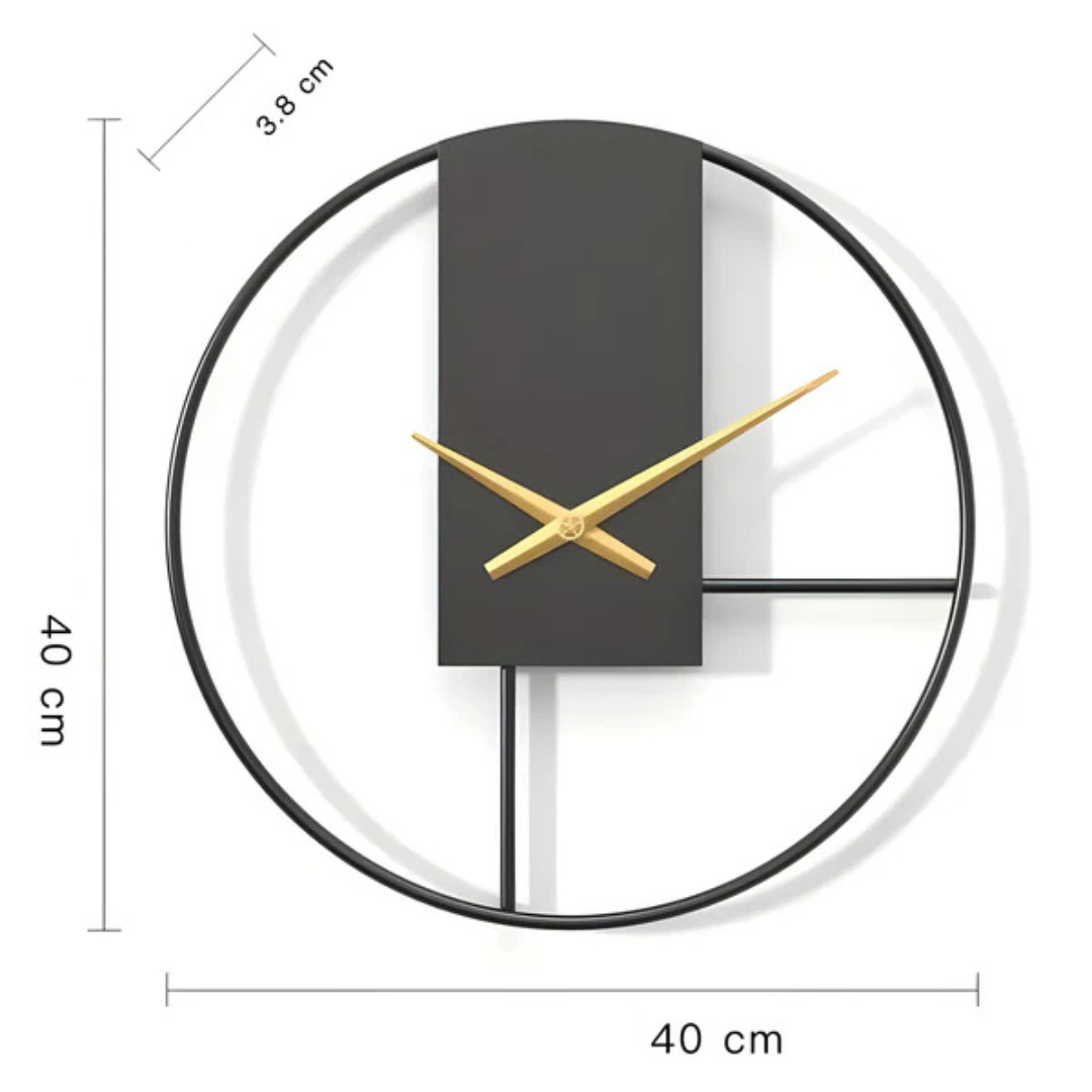Large Minimalist Wall Clock – Silent Design for Living Room