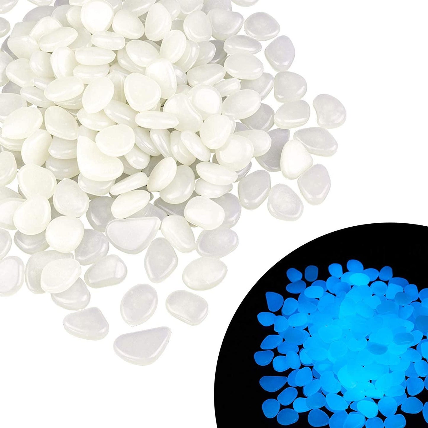 Glow in the Dark Garden Pebbles Glow Stones Rocks for Walkways - If you say i do