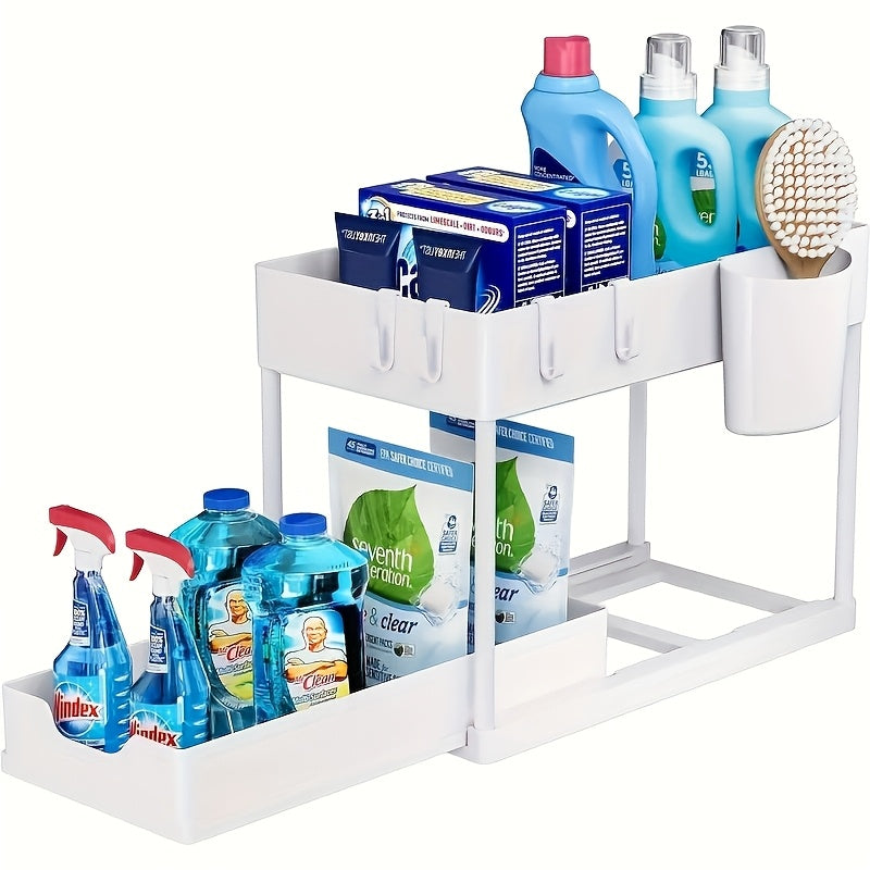 Expandable Under-Sink Cabinet Organizer