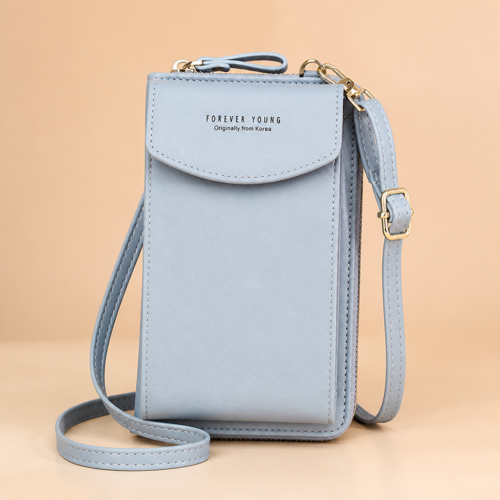 AeroStride – Slim Crossbody Phone Bag with Built-In Card Wallet