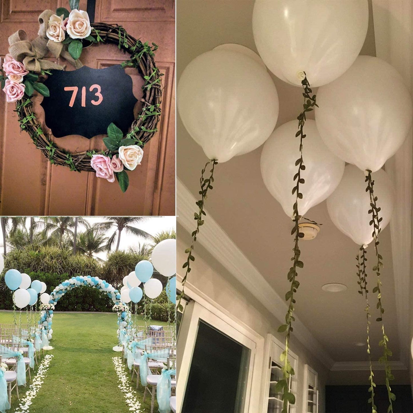 Artificial Vine Fake Leaves 265 Feet Artificial Leaf Garlands Fake Hanging Plants Fake Foliage Garland - If you say i do