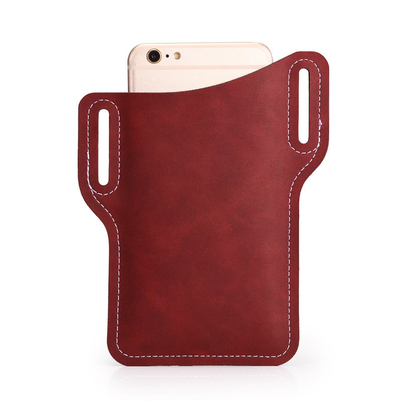 Elegant Leather Belt Bag for Your Smartphone