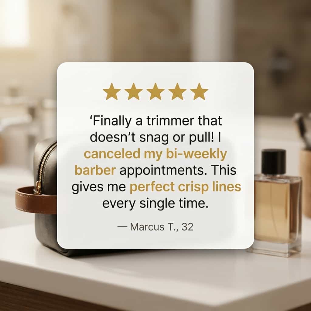 Cordless Beard Trimmer – Sharp Blades for Easy Styling