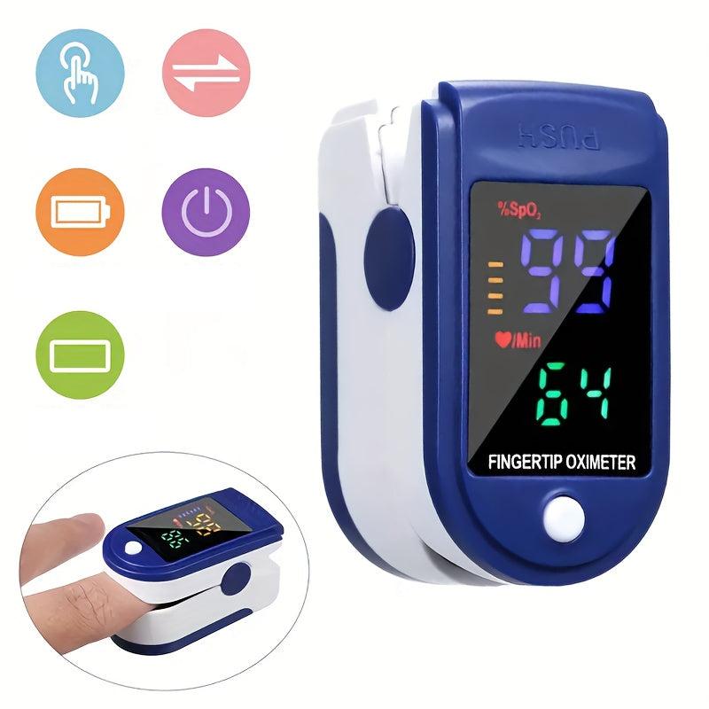 Compact Finger Device for Monitoring Heart Rate and Oxygen Levels at Home