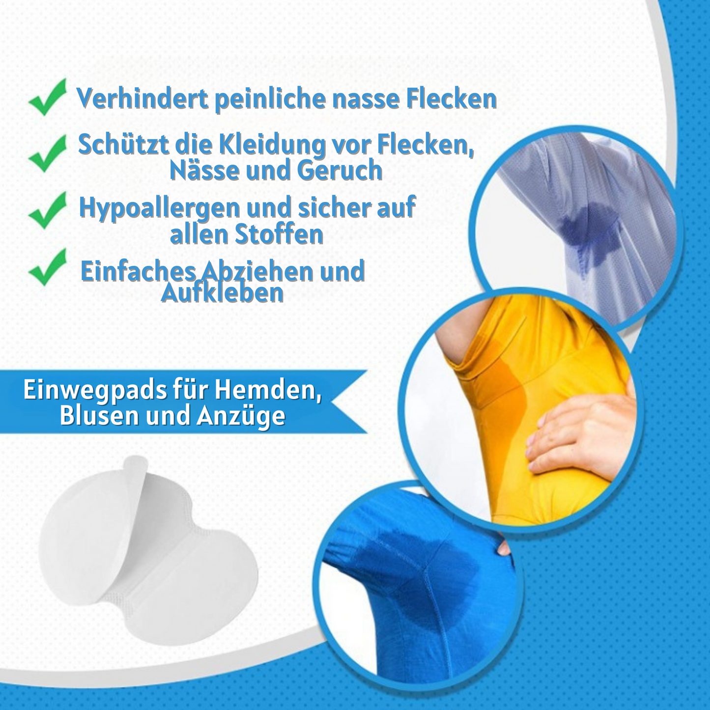 Disposable Underarm Pads for Sweat Protection