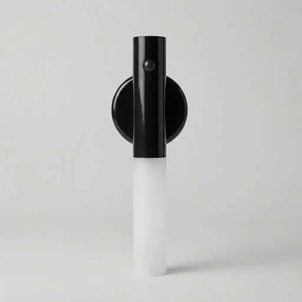 Rechargeable sensor wall light — black finish