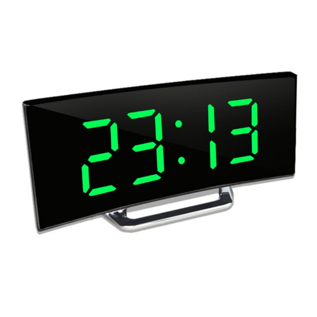 Digital Timepiece | LED Mirror Alarm Display | Auto-Dimming Anti-Glare | CurveClock