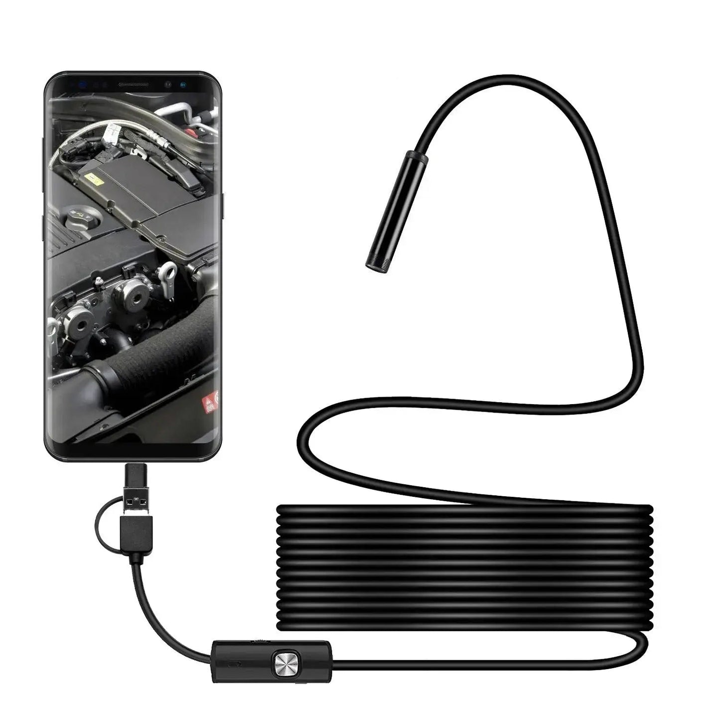 Endoscope Lens | Waterproof Inspection Scope | HD Imaging with LED Illumination | ScopeMate