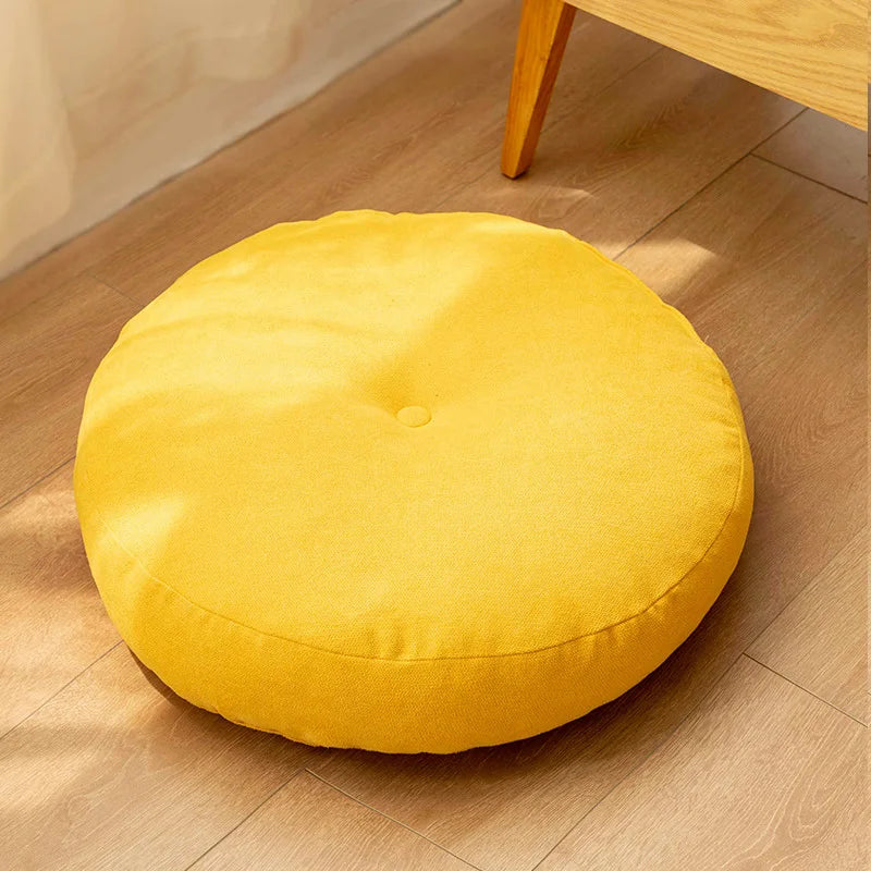 Comfortable Round Cushion for Yoga and Meditation – Floor Support Pillow for Mindfulness and Relaxation