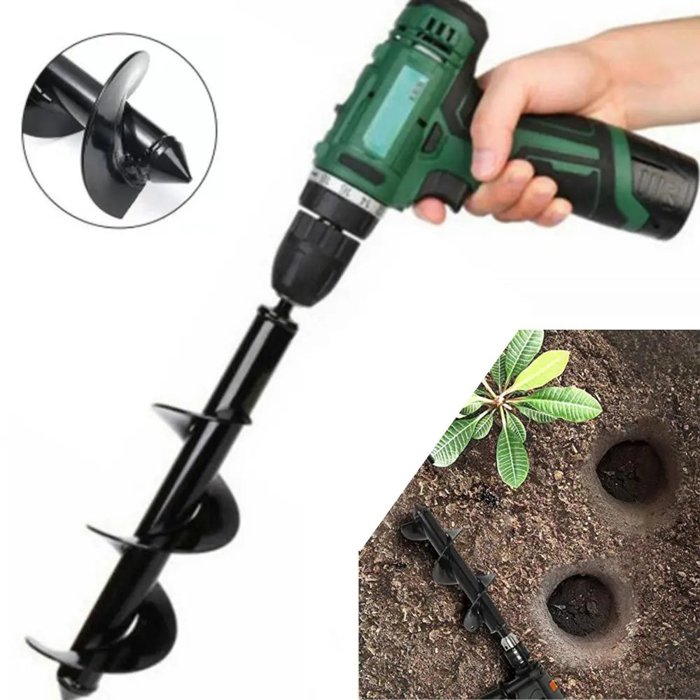 Garden Earth Drill Bit | Spiral Auger | Compatible with Cordless Screwdrivers and Drills | GardenDrill
