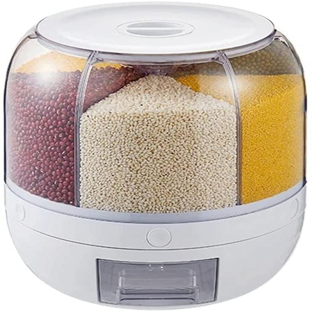 Rotating Grain Dispenser Food Storage Container