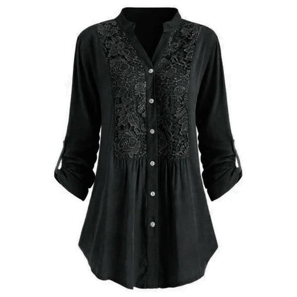 Long Puff Sleeve Blouse for Women