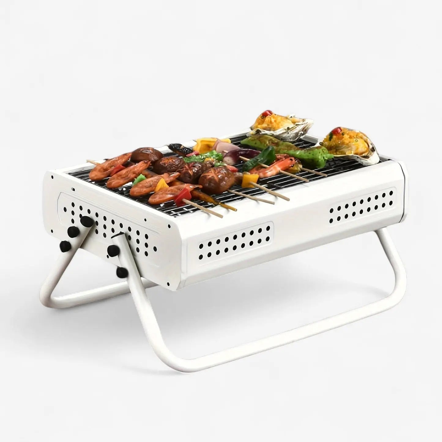 Charcoal Cooker | Portable | Foldable Handles | GrillGo