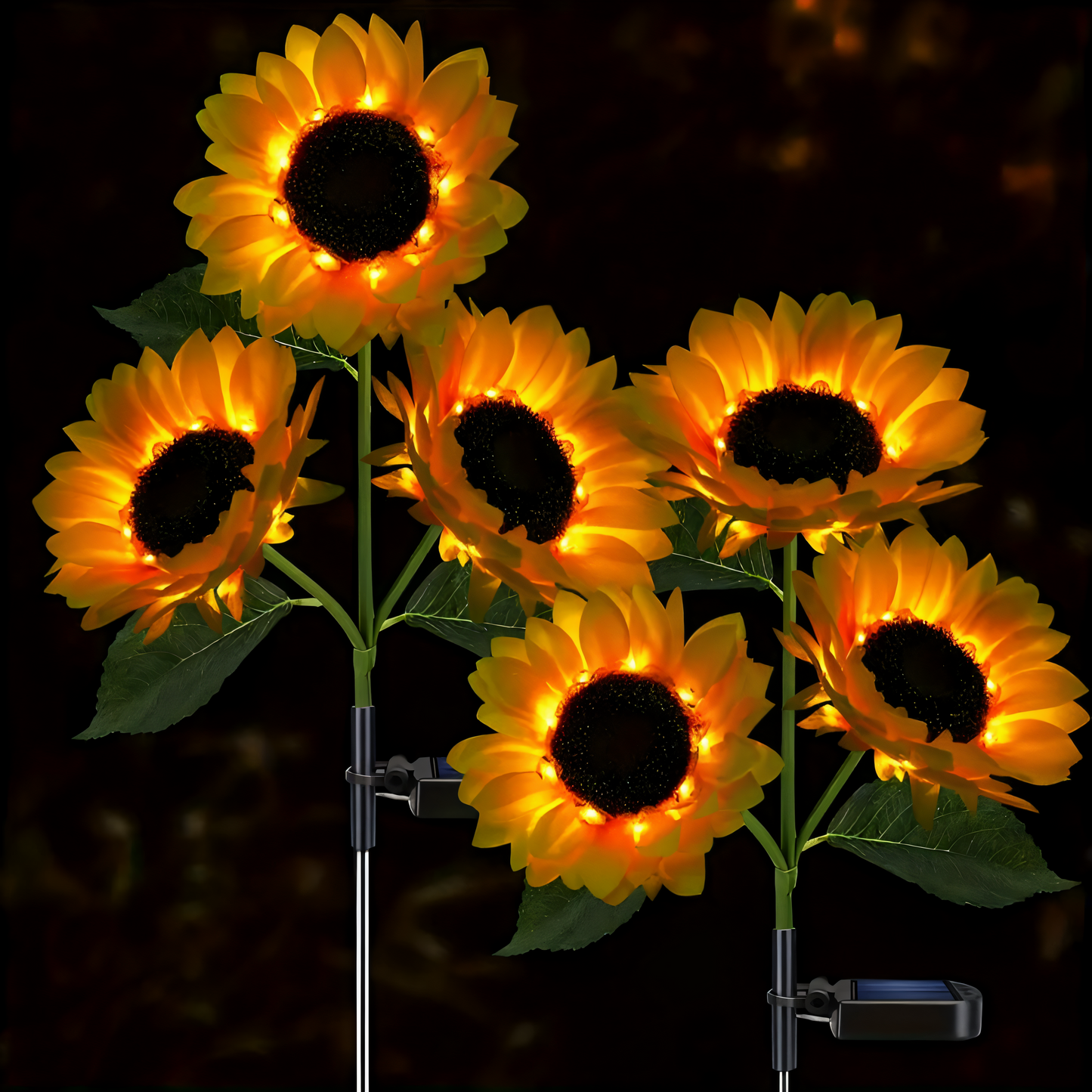 IP65 Solar Garden Light with Realistic Sunflower Design
