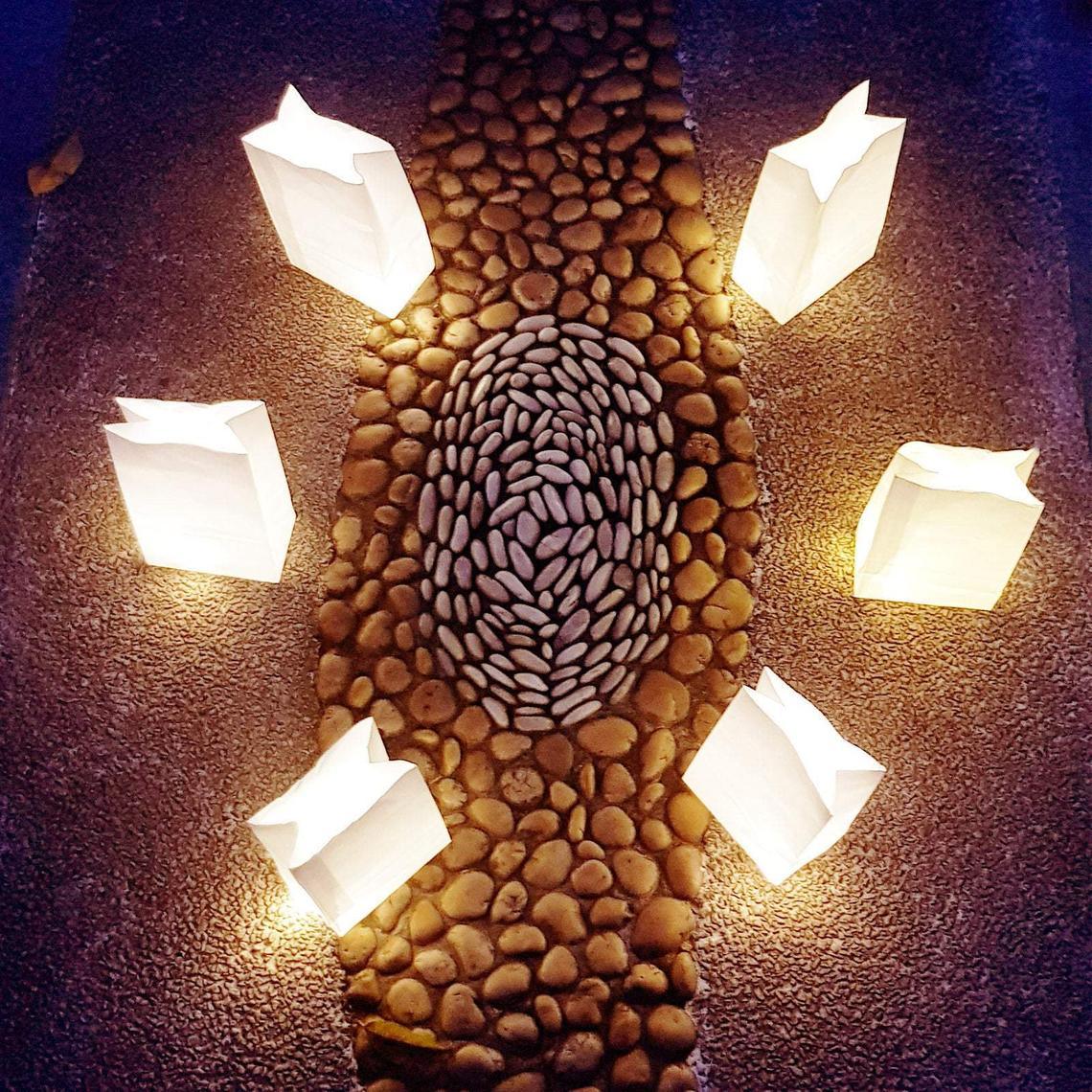 50pcs Light Up Luminaries Warm White Luminary Candle Bags With Lights-For Wedding Aisle, Rustic Wedding Decorations - If you say i do