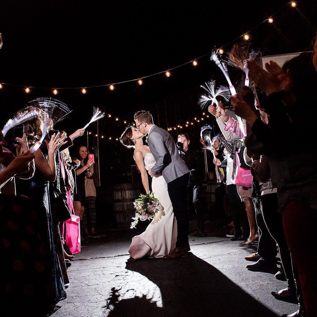 LED Fiber Wands For Wedding Exit Ideas/Wedding send-off ideas not sparklers - If you say i do