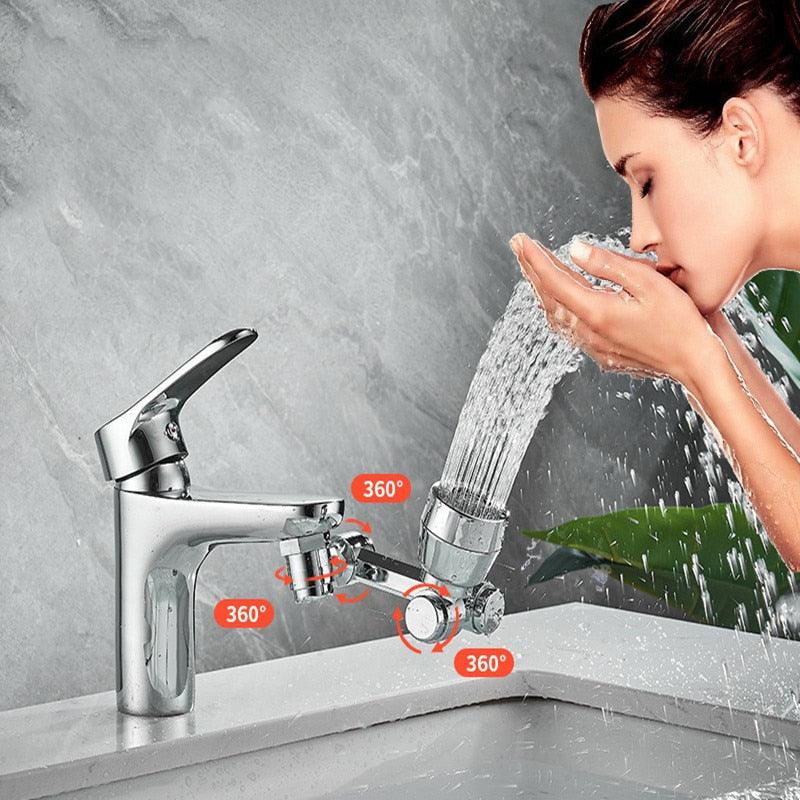 Dual-Mode Kitchen and Bathroom Sprayer – 1080° Rotating Tap Aerator