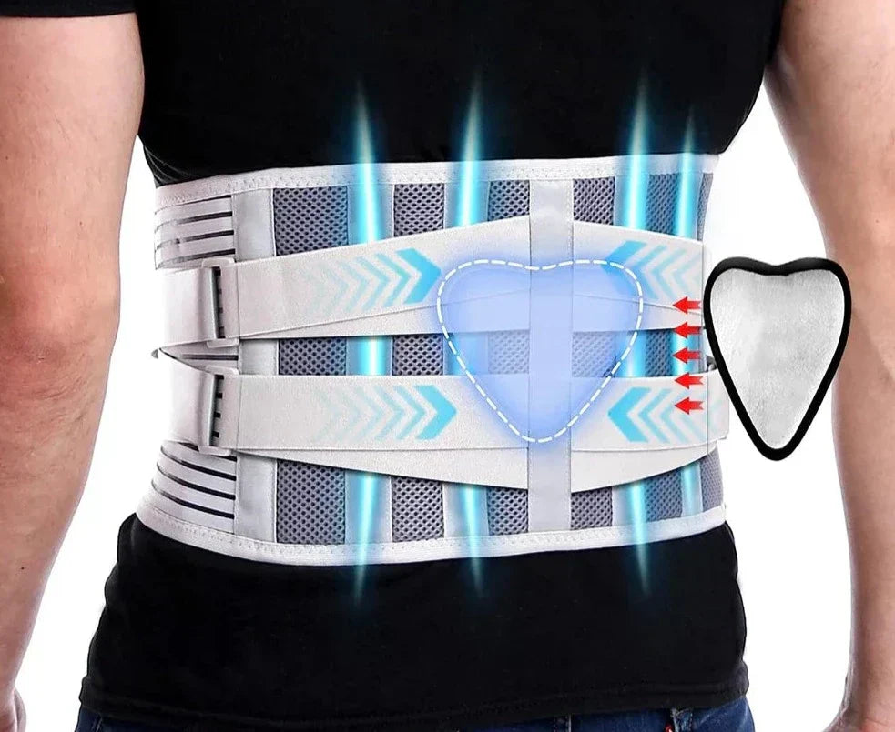 Ergonomic Waist Support Belt – Adjustable Back Brace for Comfort at Work and Daily Activities