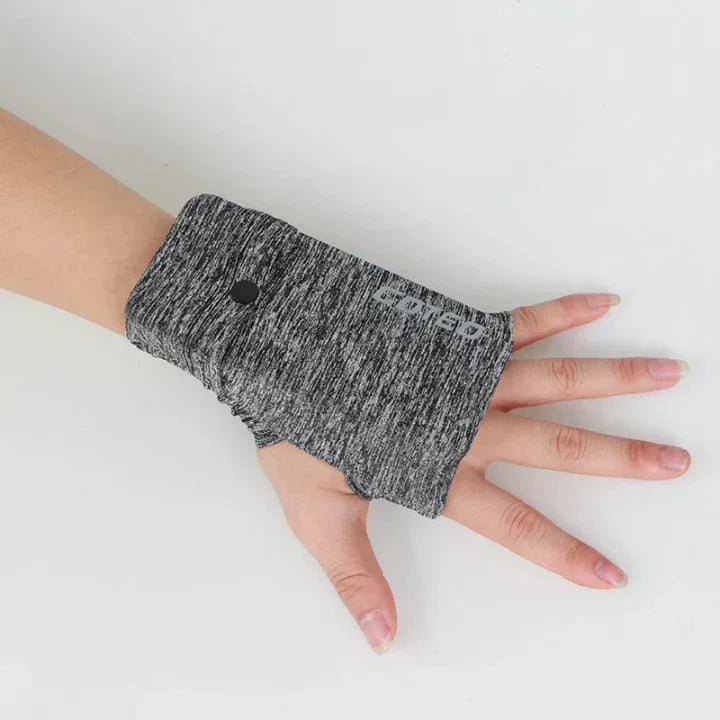 Elastic Wrist Pouch for Phone and Keys