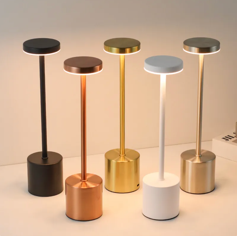 LumiShine - Wireless USB Rechargeable LED Desk Lamp with 3 Colors