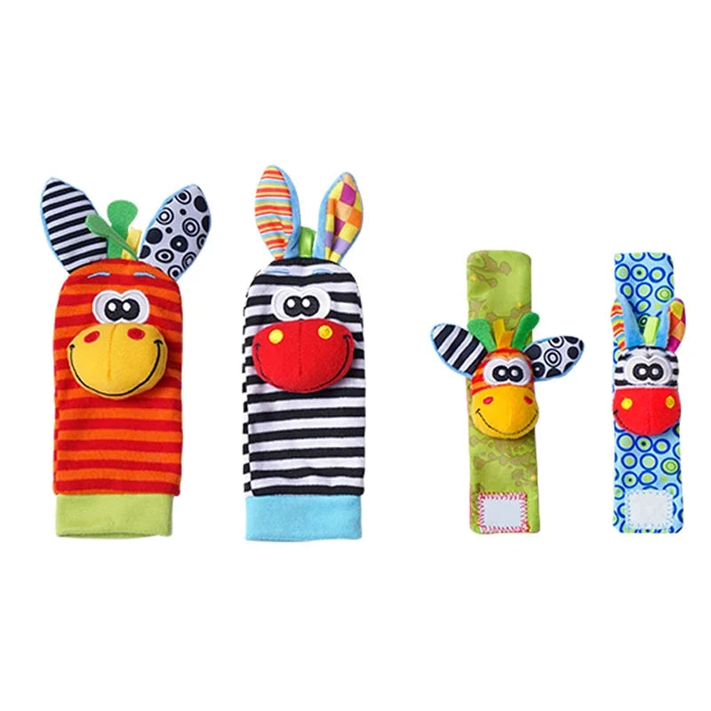 Foot Finder & Wrist Rattle Sensory Toy Set