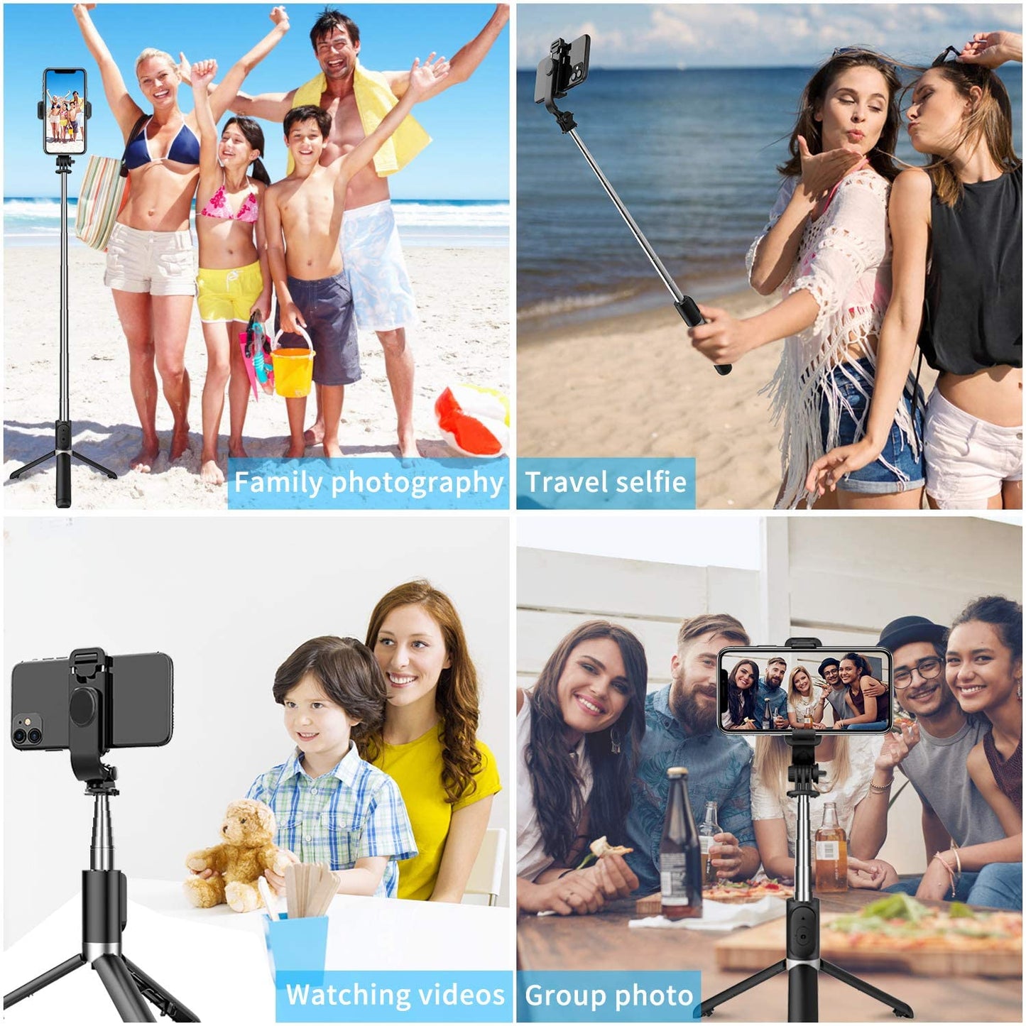 6 In 1 Wireless Bluetooth Selfie Stick