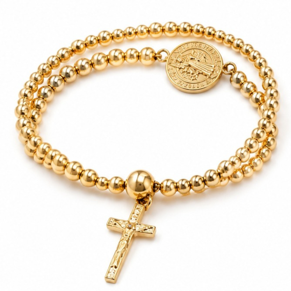 Belluna™ – Double Wrap Rosary Bracelet