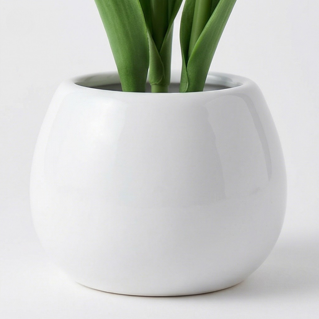 Bloomora™ – LED Tulip Lamp with Ceramic Vase