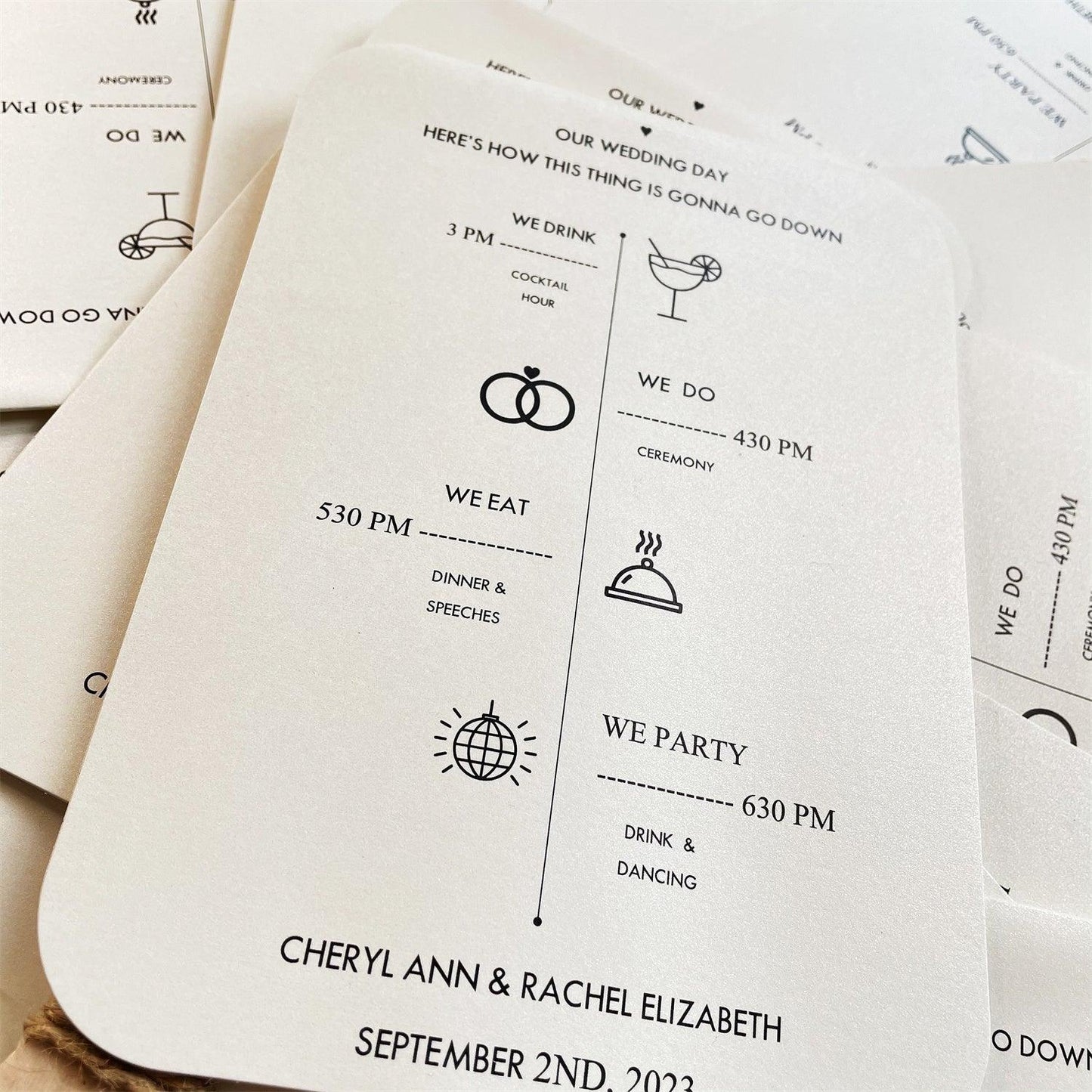 50PCS Wedding Program Fans/ Rustic Minimalist Outdoor Wedding / DIY Wedding Program Fans - If you say i do