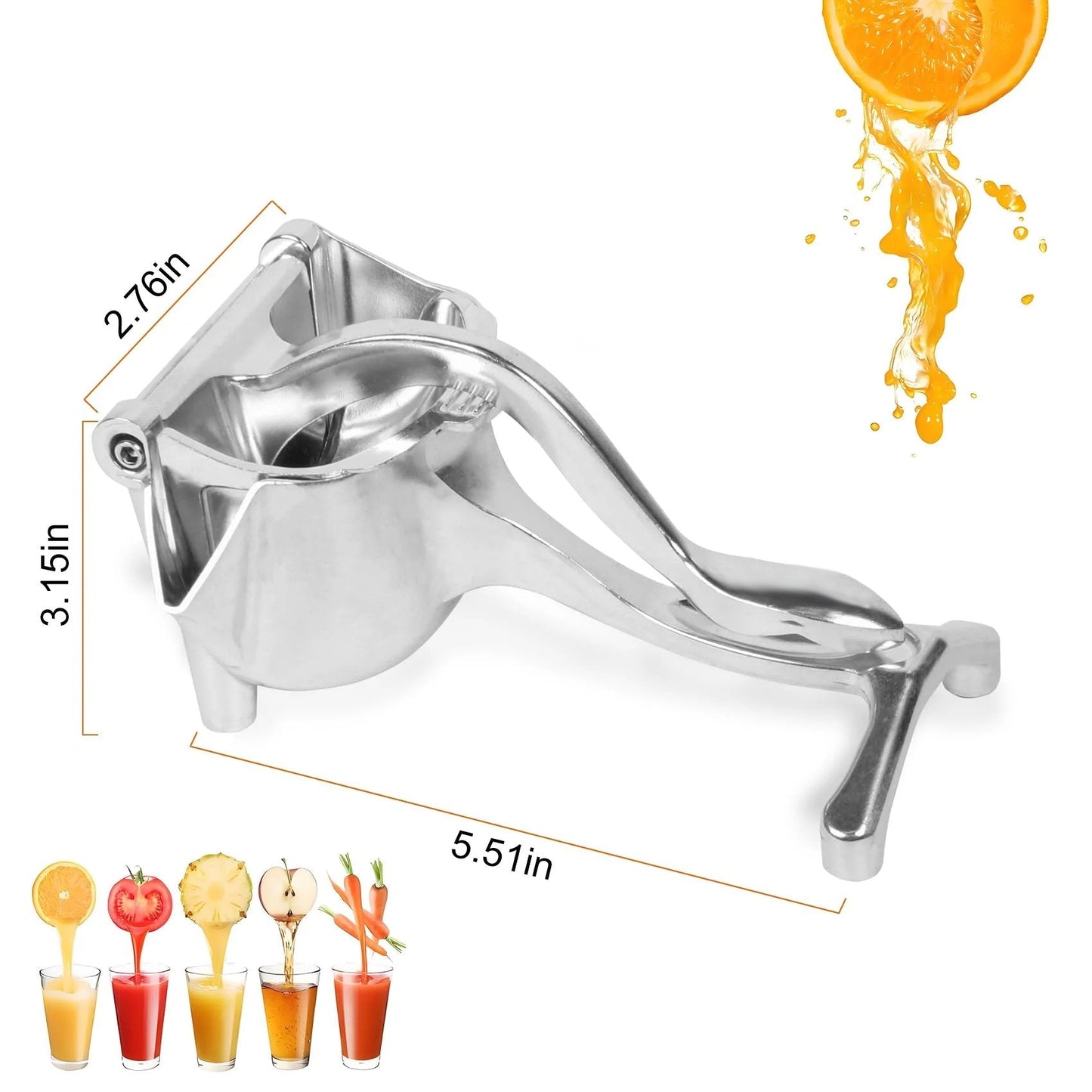 Hand Juicer Squeezer- Aluminum Manual Press Juicer๐น