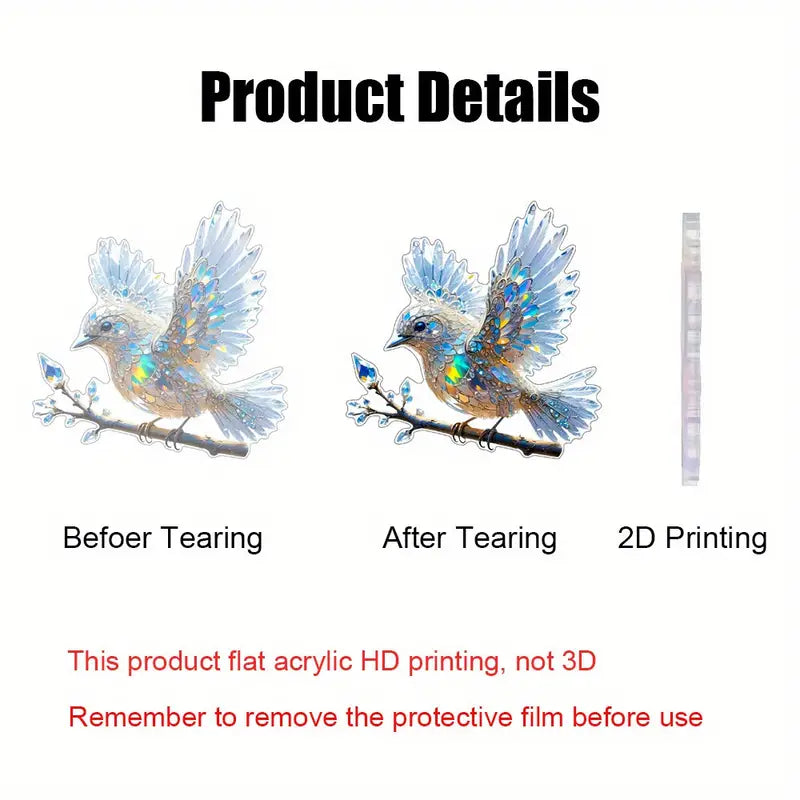 Crystal Bird Decoration – Sparkling Light for Windows & Home