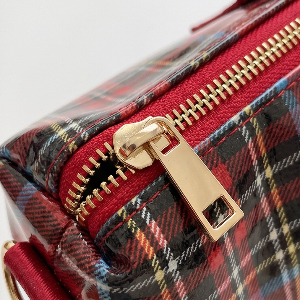 Carroway™ Glossy Checkered Tote Bag