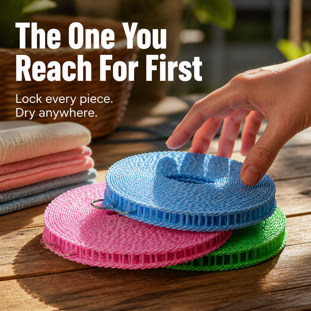 VeroDrift — Lock Your Laundry Tight for Faster, Windproof Drying Anywhere