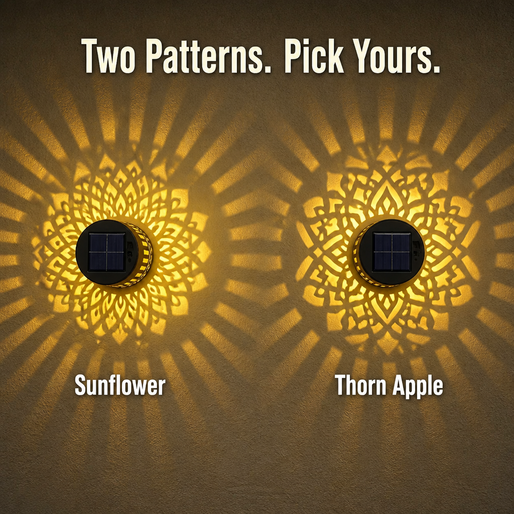 LumiMyst™ — Cast Hand-Cut Mandala Light Across Your Patio Walls Nightly