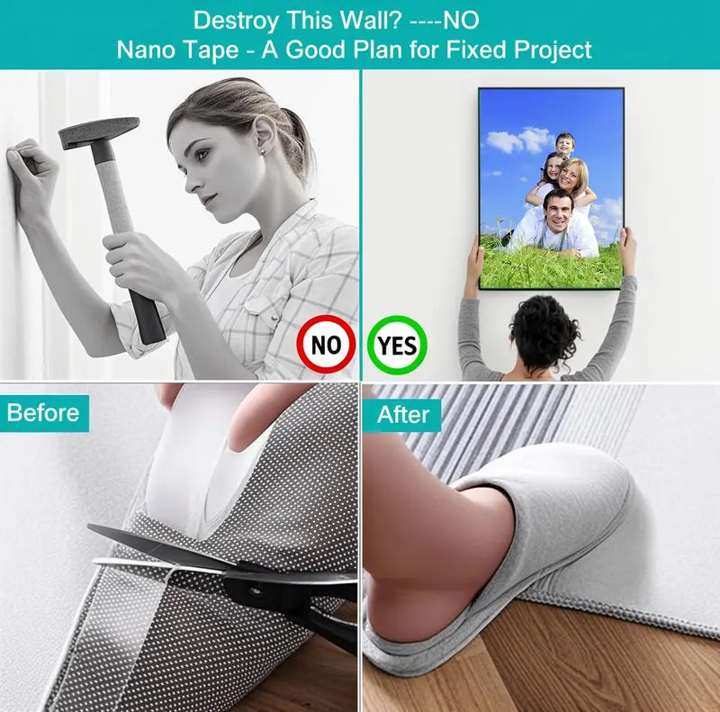 2026 Hot Sale Heavy Duty Nano Double Sided Adhesive Tape