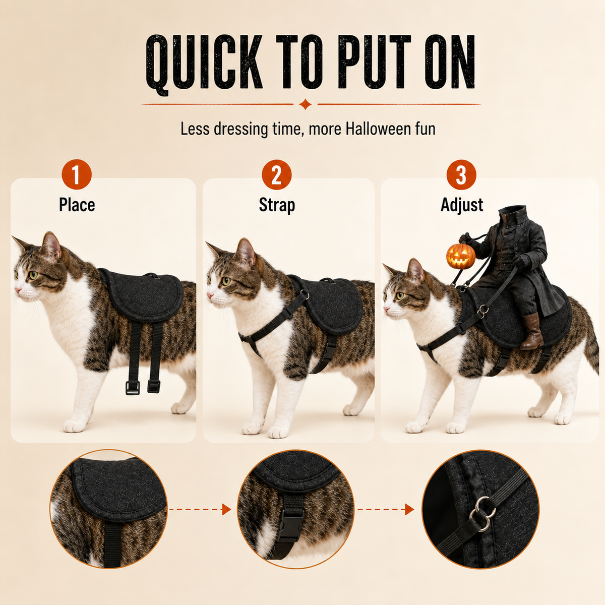 The Headless Horseman Rider Pet Costume