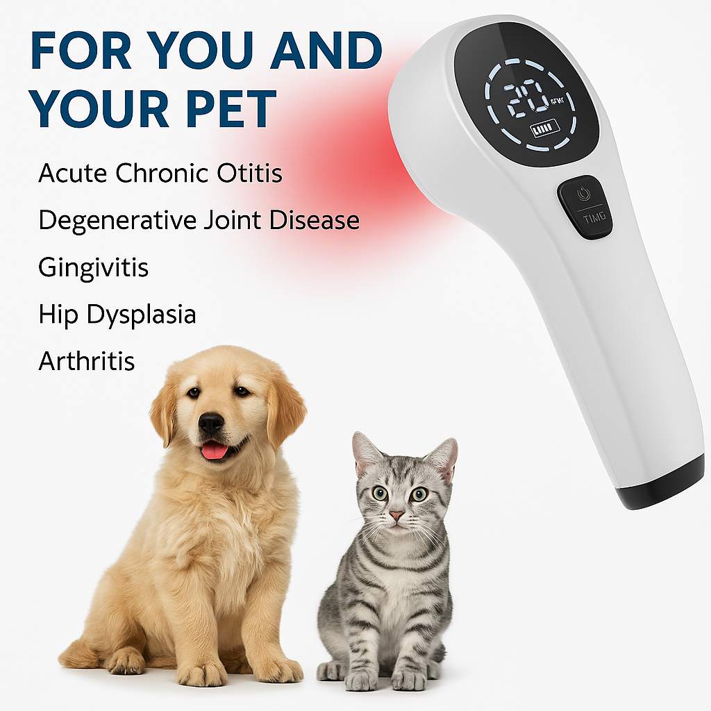 Pain Relief Device with Deep Tissue Red Laser Therapy