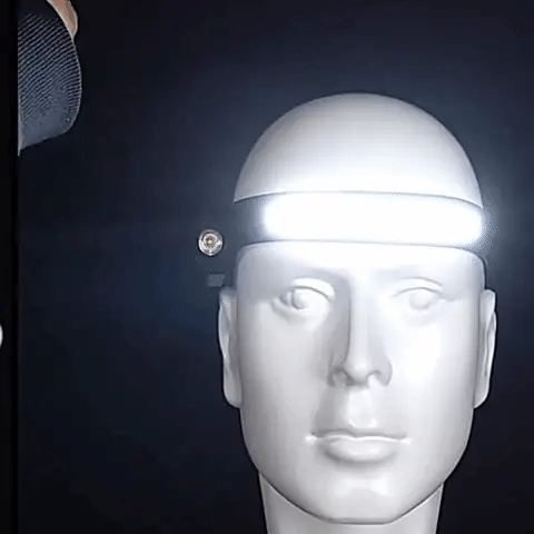 COB LED Headlamp with USB Rechargeable Battery and Motion Sensor